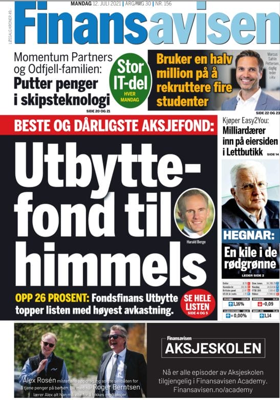 Finansavisen: Dette Er Norges Beste Aksjefond I år - Fondsfinans ...